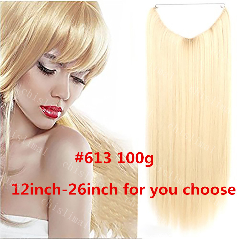 Ombre 120g Handmade Flip Human Hair Extensions Invisible Wire good Hair Weft