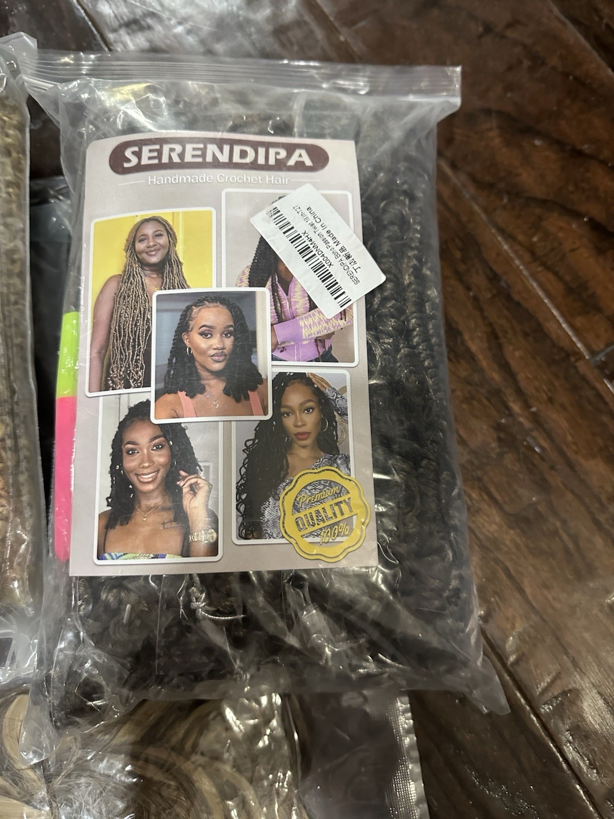 Lot Faux Crochet Hair Lot Some Pre-looped Black Brown Curly Blond Extensions 🔥