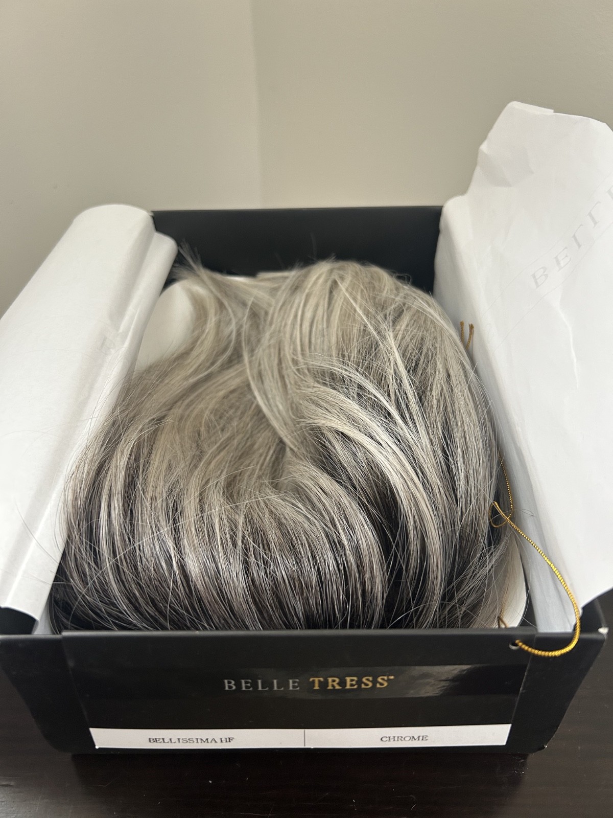 Belle Tress Bellisima HF Synthetic Lace Front Hand Tied Wig – Chrome – Excellent