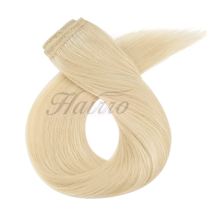 Double Drawn Clip In 9A+ Real Remy Human Hair Extensions 8PCS 18CLIPS Full Head