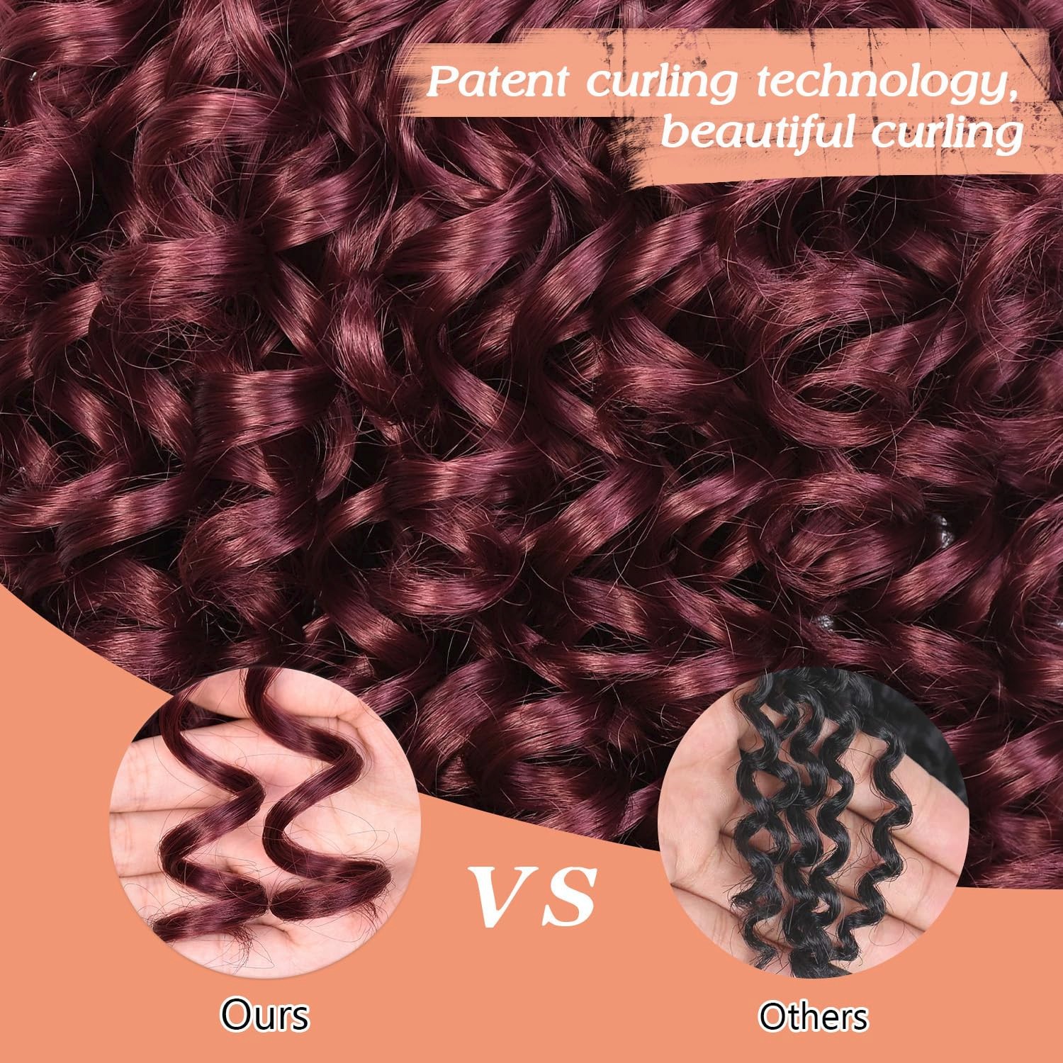 Short 14″ Wine Red Loose Curly Wig women bouncy afro curl synthetic daily party