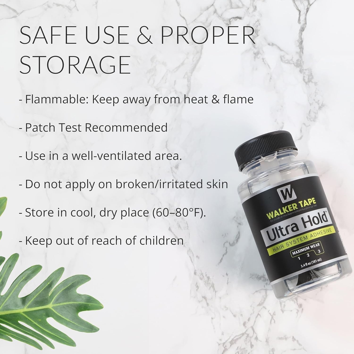 Strong Liquid Wig Adhesive 3.4 oz – Waterproof & Fast-Drying for Extensions