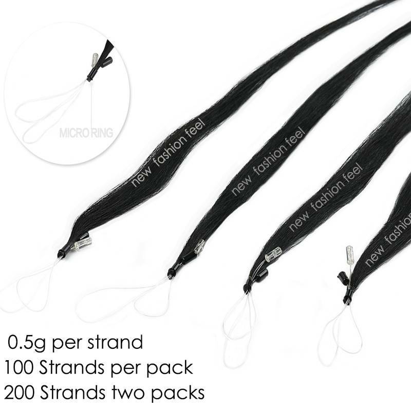 300S THICK Russian Human Remy Loop Micro Ring Tips Beads Hair Extensions Blonde