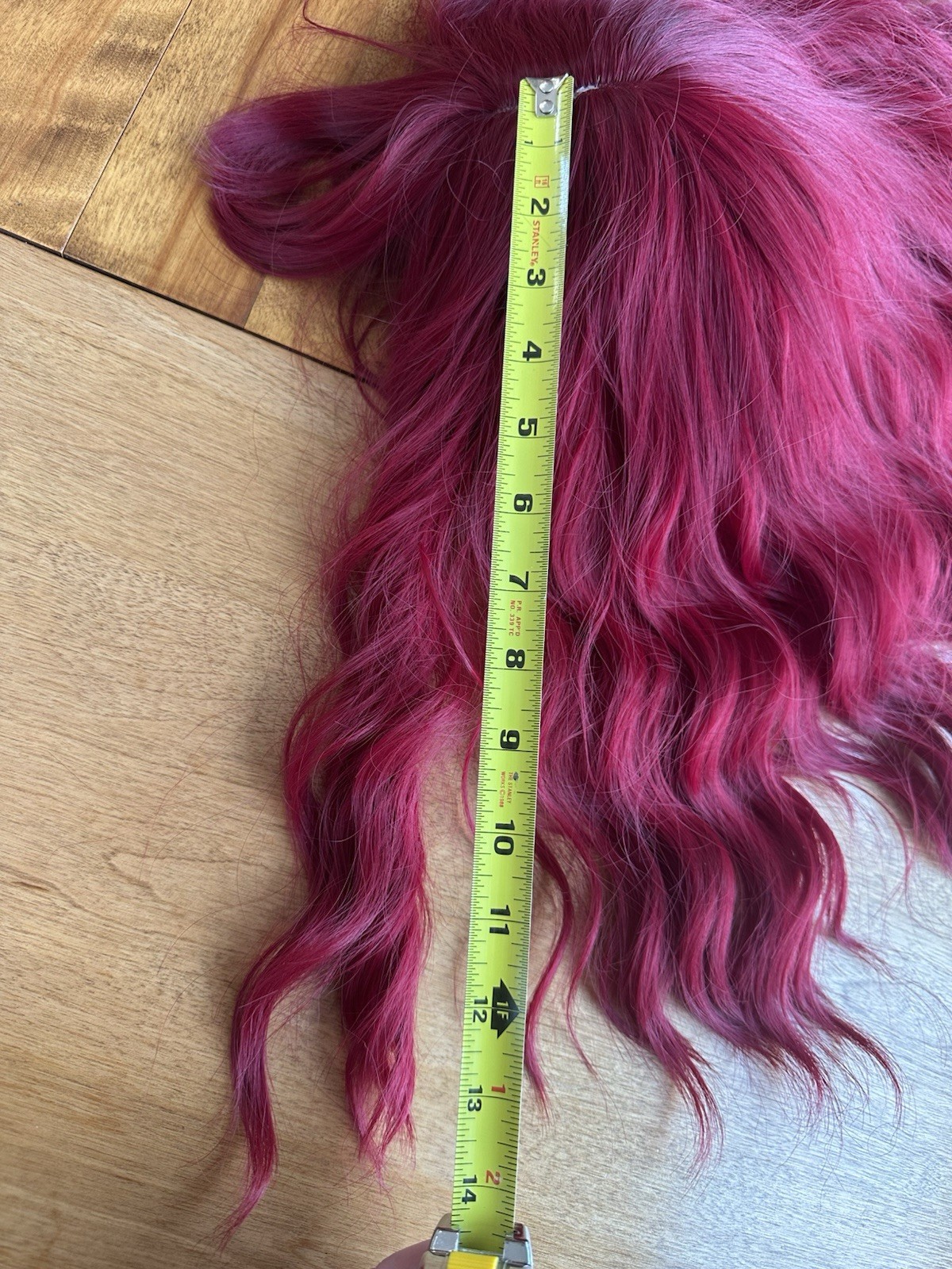 Magenta Pink Wefted Wig Bangs Wavy Hair Bob Cut Cosplay or Just for Fun!