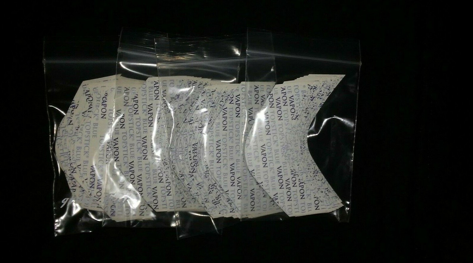 VAPON TOPSTICK Blue “B Curve”Tape_100 Strips_Clear,Double-sided_Hair Piece Tape
