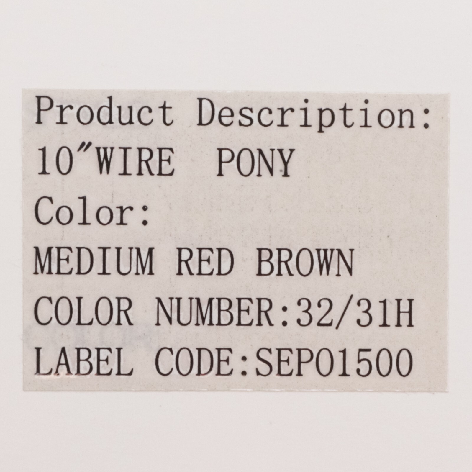 MEDIUM RED BROWN 32/31H Daisy Fuentes Secret Extension 10″ Wire Pony Tail
