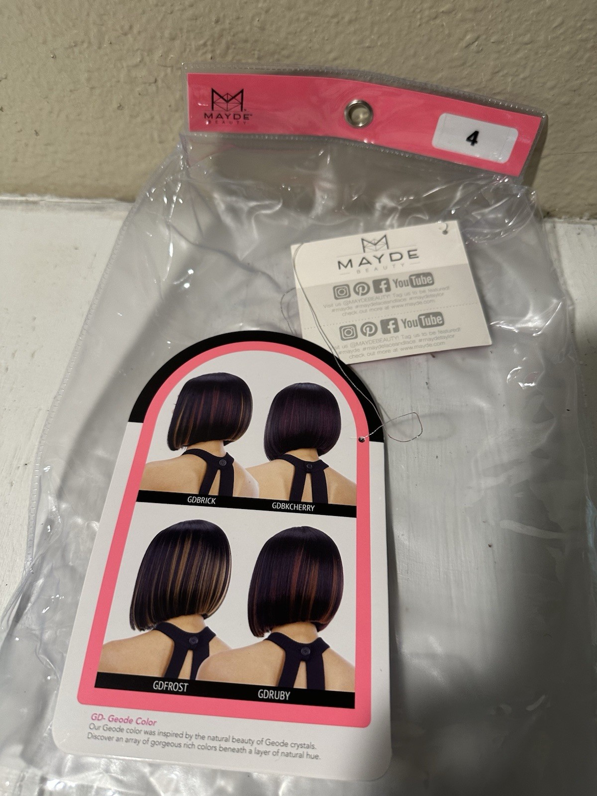 Mayde Beauty “Lace and Lace” Taylor wig. Synthetic, heat safe. New in package.