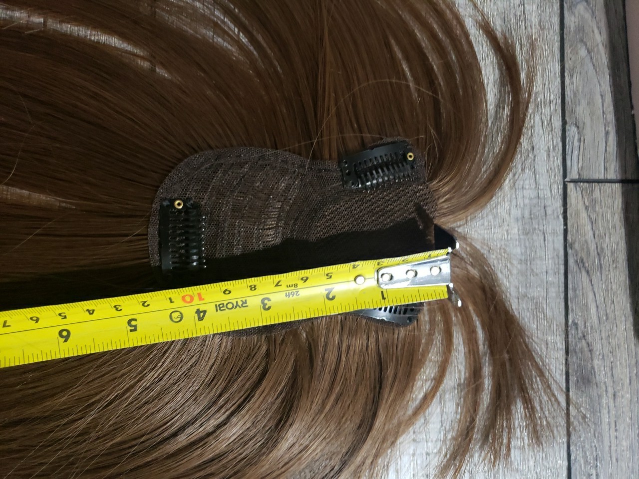 Rich Choices Women Hair Toppers Real Human Hair With Bangs, Clip In, 10 Inch #4