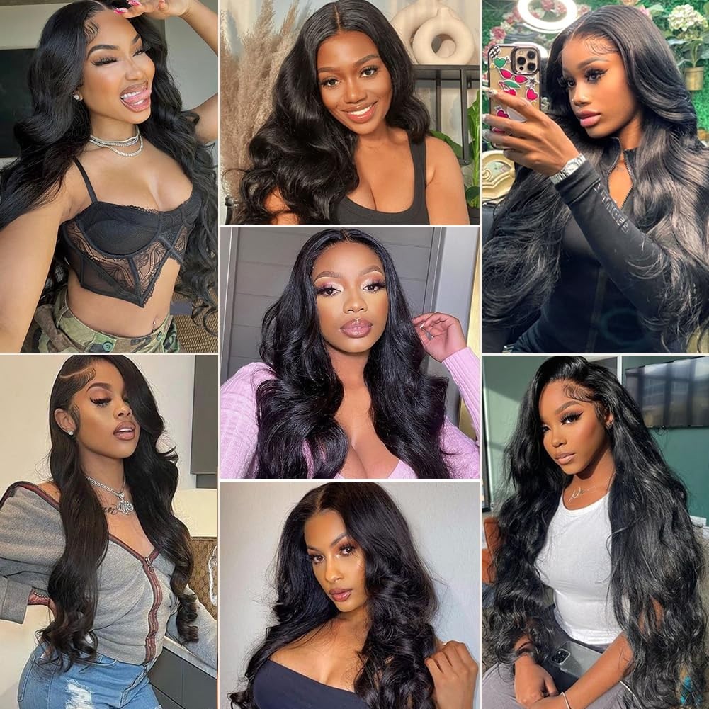 Body Wave Human Hair Bundles with 5×5 HD Closure – Unprocessed Virgin Brazilian