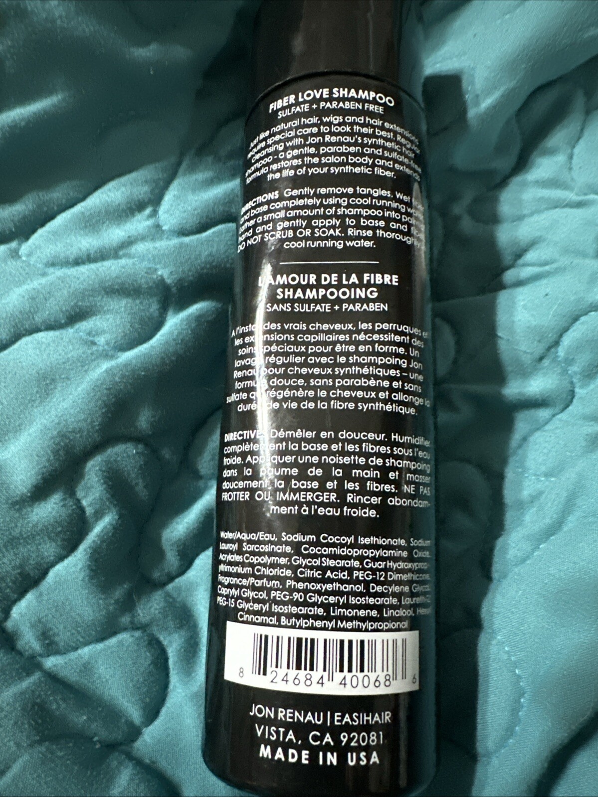 JON RENAU Fiber Love Cleanse 1 Shampoo 8.oz Synthetic Wigs & Toppers Free Ship