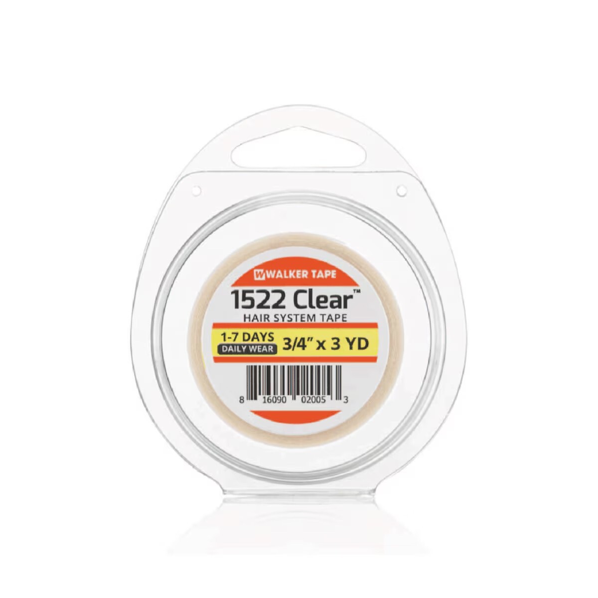 Walker 1522 Clear Tape, Daily Wear Hair System Tape Roll, Hypoallergenic