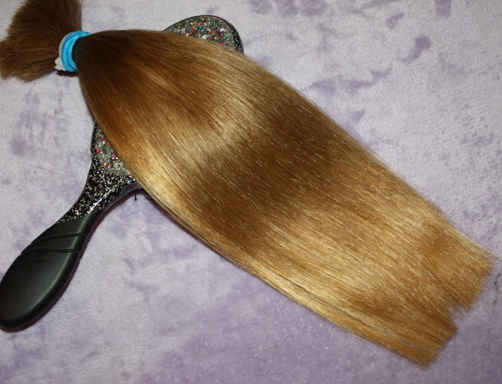 HAIR REBORN WIG 13 INCH 2.4oz FINE & SILKY CHILDS GOLDEN BLONDE PONYTAILS F44