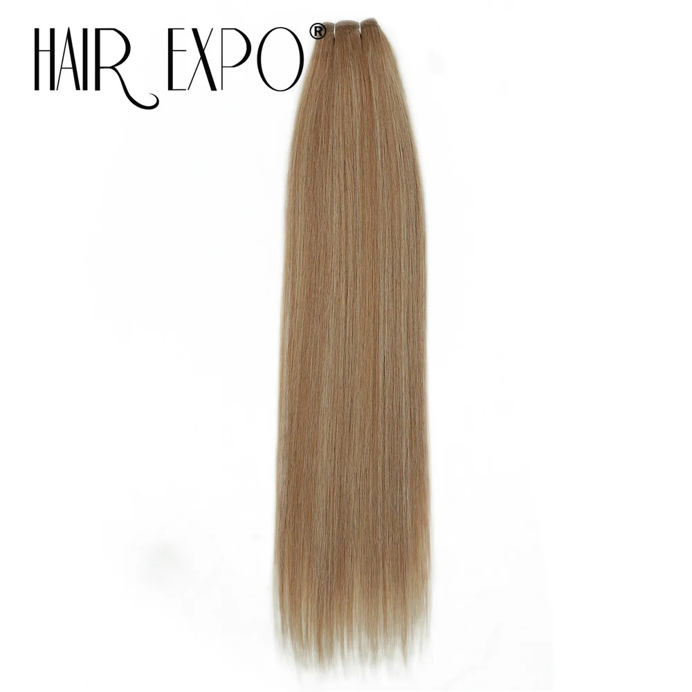Smooth Long Ombre 26Inch Synthetic Yaki Straight Hair Bundles 150g Natural Hair