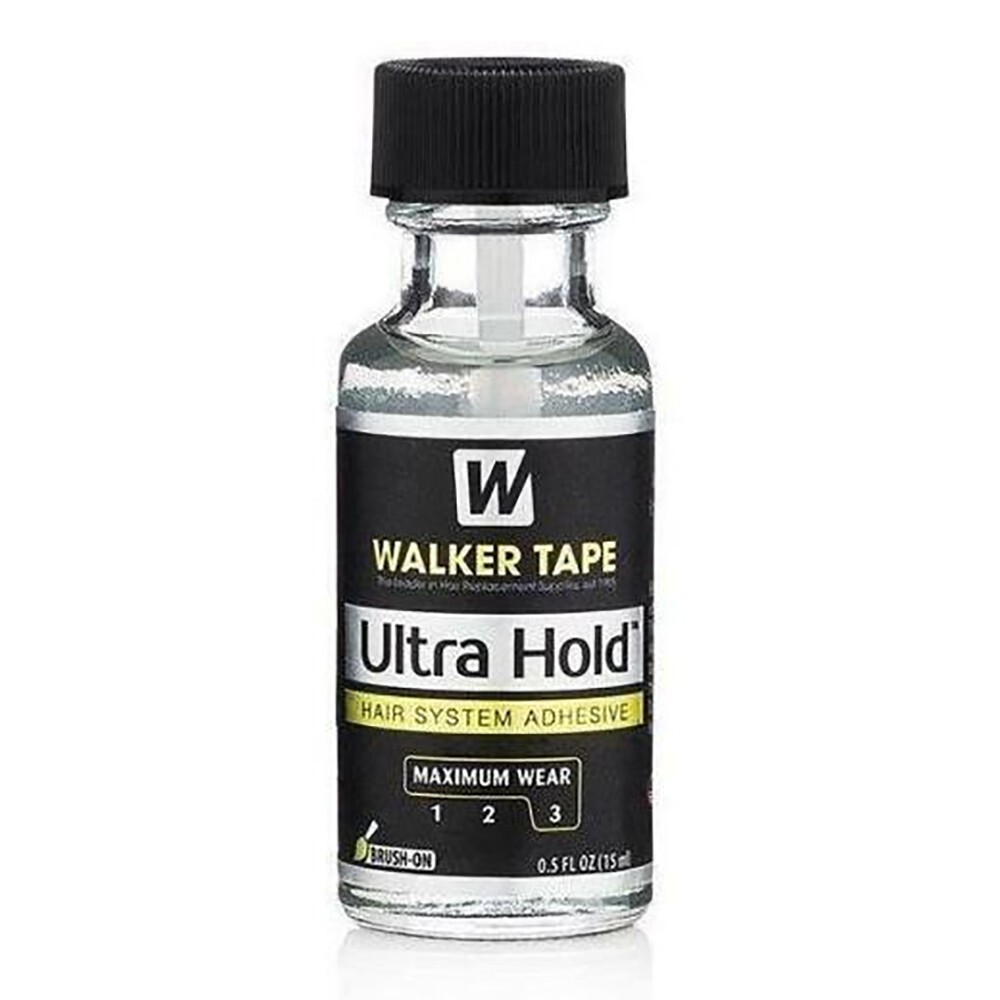 Walker Tape Ultra Hold Glue 0.5 Fl Oz Lace Wig Mens Toupee Hairpiece Adhesive