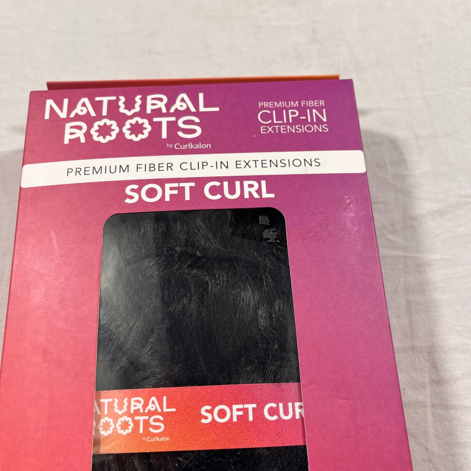 Natural Roots Clip-In Extensions Women 10″ Natural Black NEW Soft Curl Synthetic