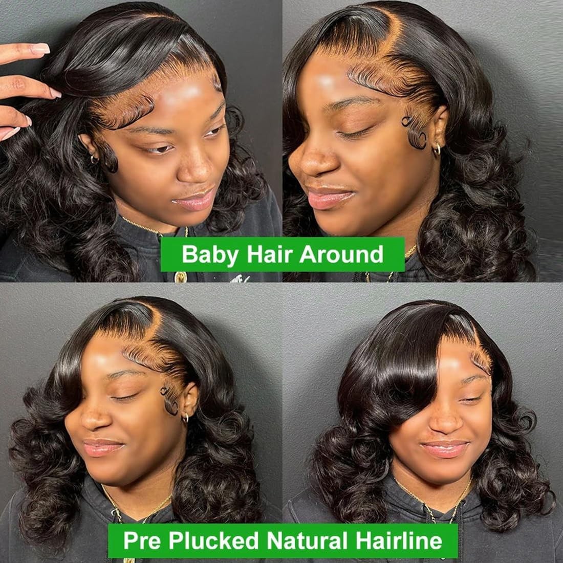 Gabrielle 18 Inch Wear And Go Body Wave Glueless Wigs Human Hair 6X4 Hd Lace