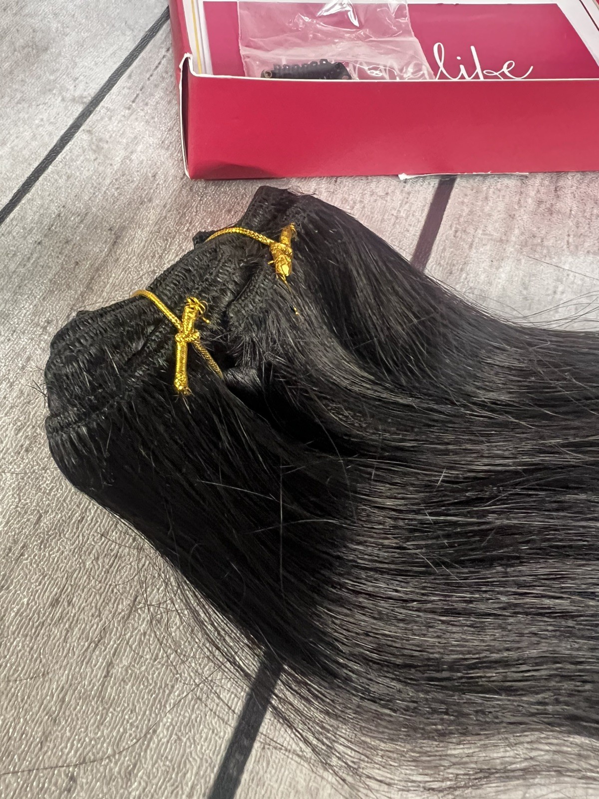WENNALIFE Clip in Hair Extensions Real Human Hair, 14 Inch 120g 7pcs J:1B