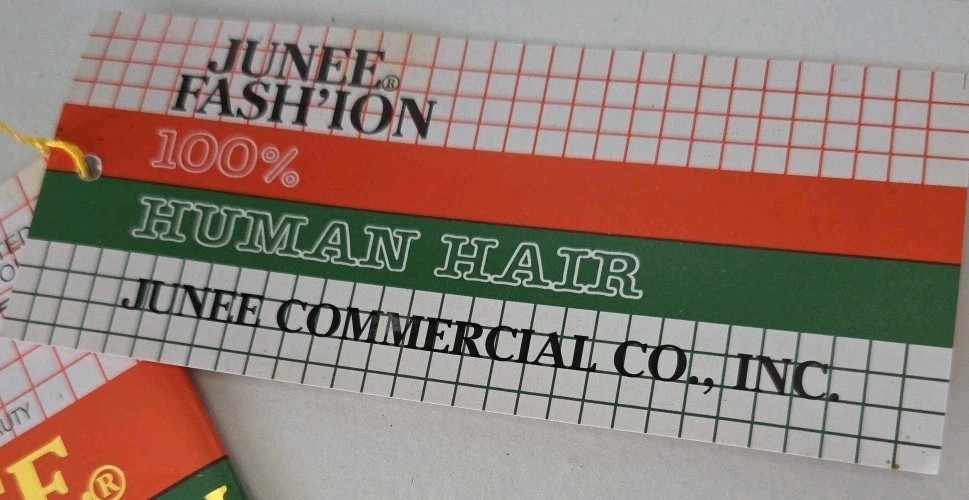 Junee Fashion Synthetic Wig NOS Straight Short 1980s Brown