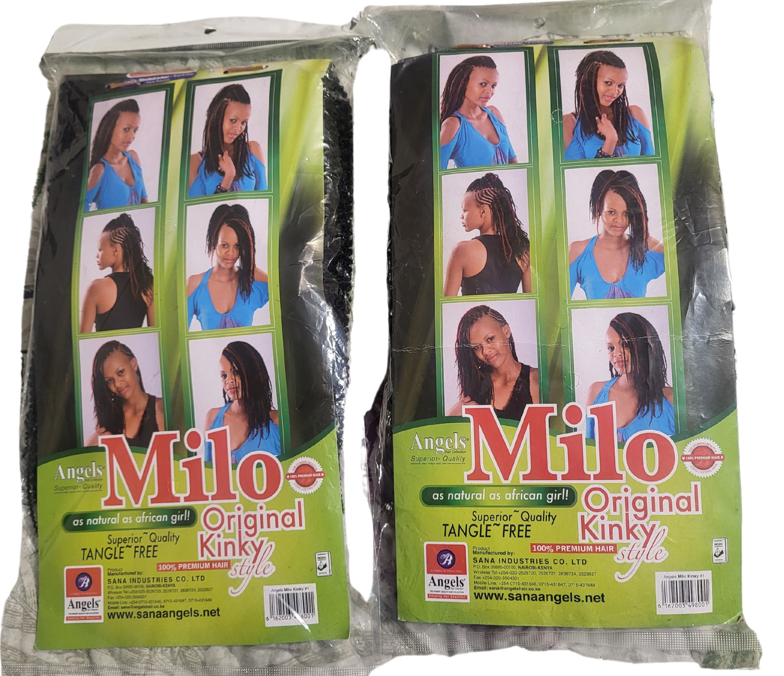 2PC Angel Millo Tangle Free 100% Premium Hair 10-inch Bundle