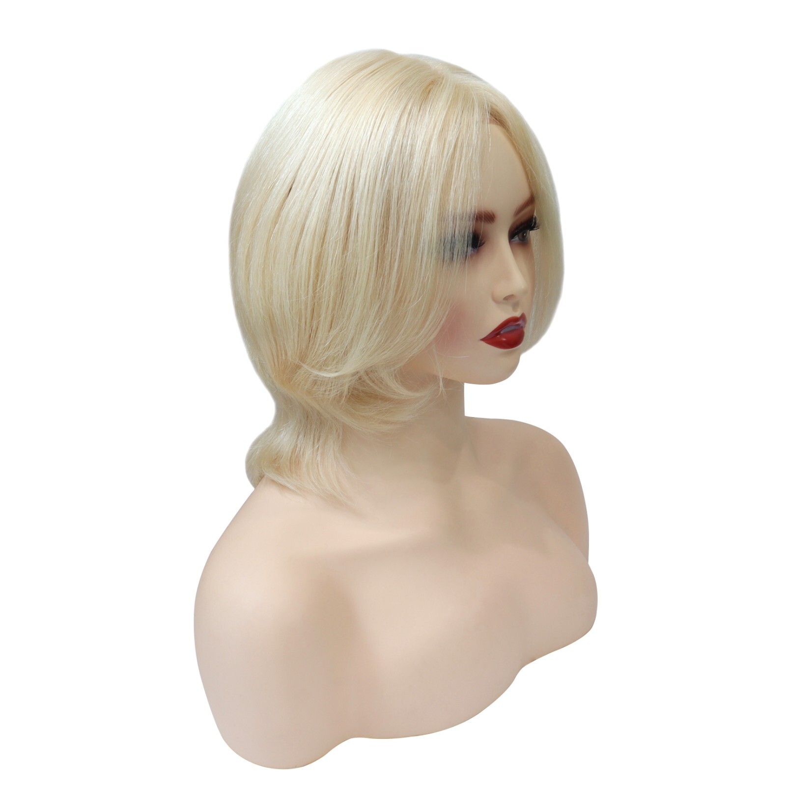 Women Wigs European Virgin Human Hair Systems French Lace Front Injection EW40