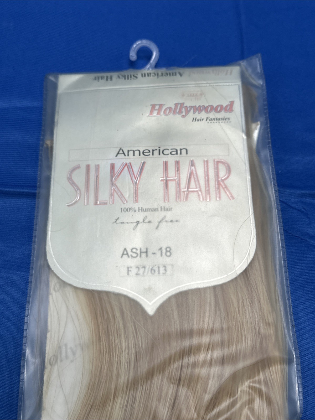 New NOS 100% Human Hollywood American Silky ASH-18 Hair 18” Dirty Blonde Color