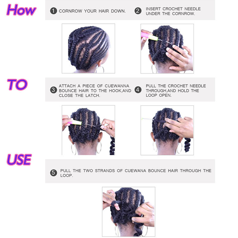 Afro Kinky Curly Hair Water Wave Crochet Braid Deep Weaving Synthetic Extension