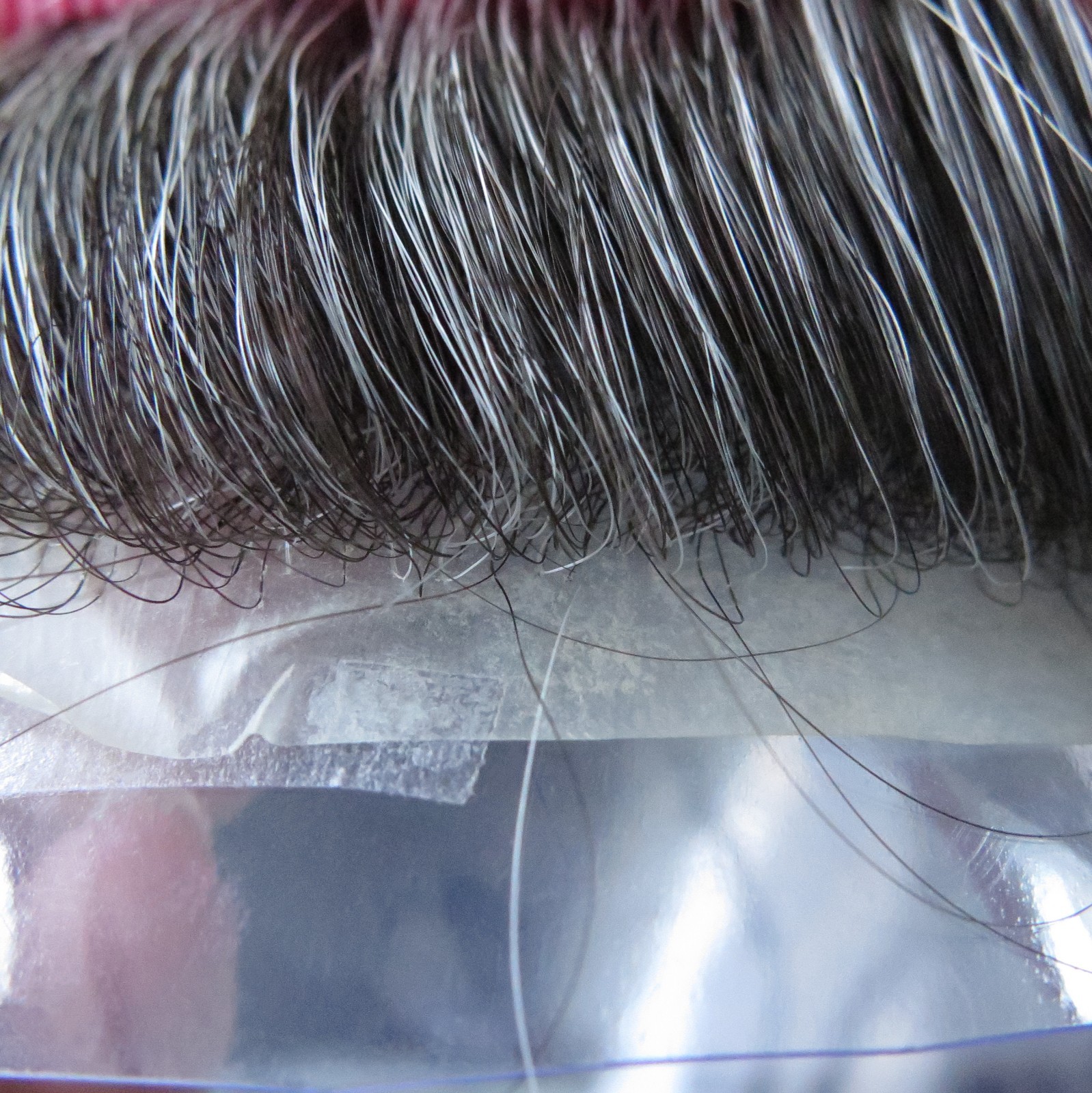 Toupee Human Hair for Men Replacement System Hairpiece 0.05mm Thin Skin BIO#1B30
