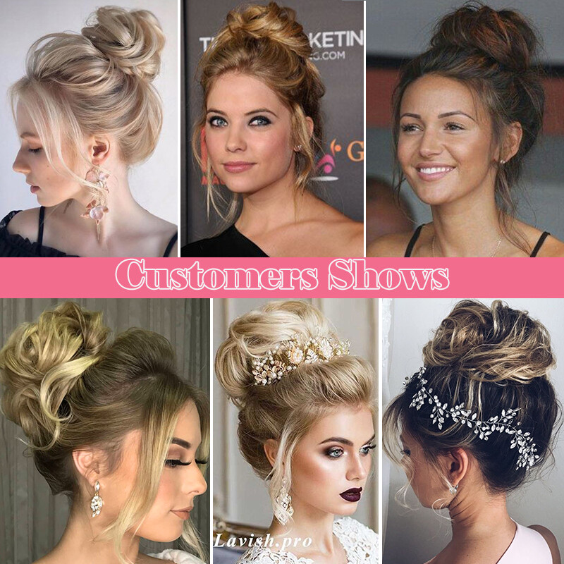 Hair Bun Messy Hair Piece Scrunchie Updo Curly Fake Hair Extension Real As Human