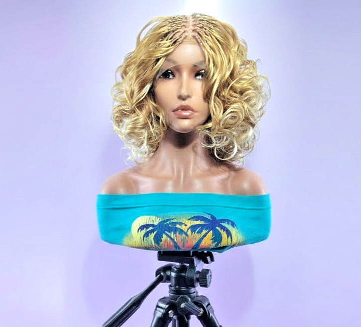 BoHo Knotless Braids Braided Wig. Bora Bora Braids. Full Lace Baby Hair
