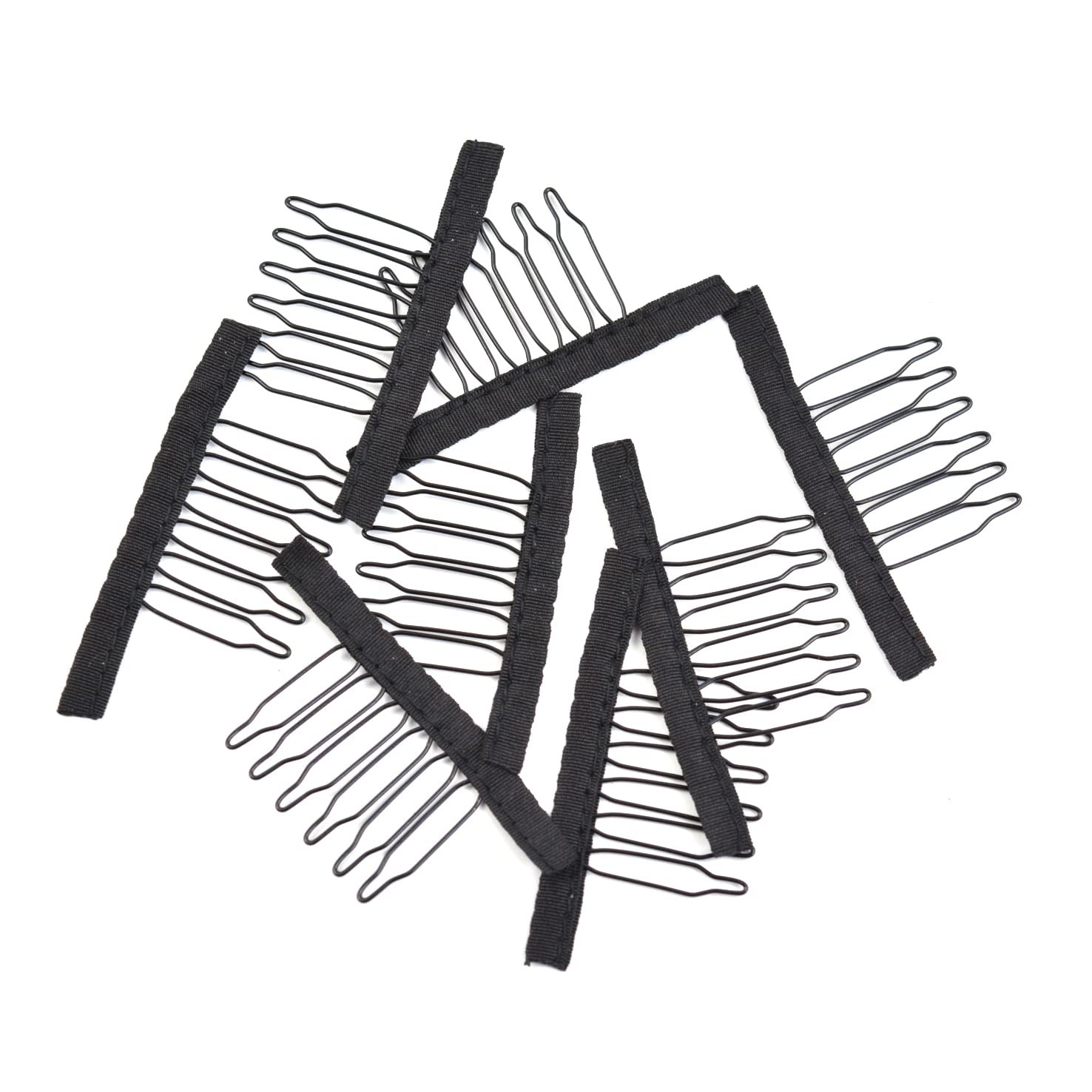 24 Pcs Wig Combs to Secure Wigs 6Teeth Wig Cap Clips Hair Accessories Tools