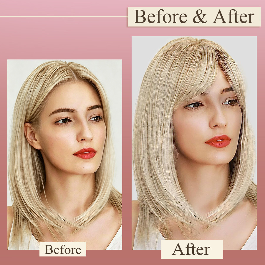 8×11 Lace Invisible 100% Human Hair Hairline Topper for thinning/White Wig Lady