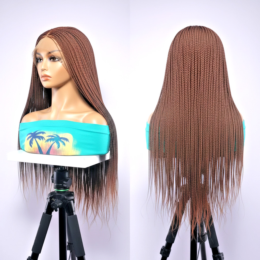 Micro Twist Braids. HD Full Lace Cap. Million Braids, Lightweight, Free Parting