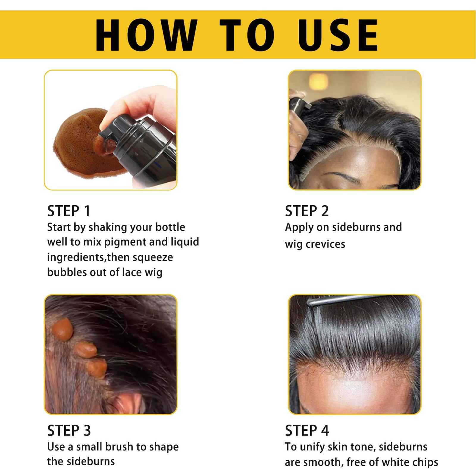 Melting Lace Lace Tint Mousse for Women – Natural Finishing Color on Wigs, To…