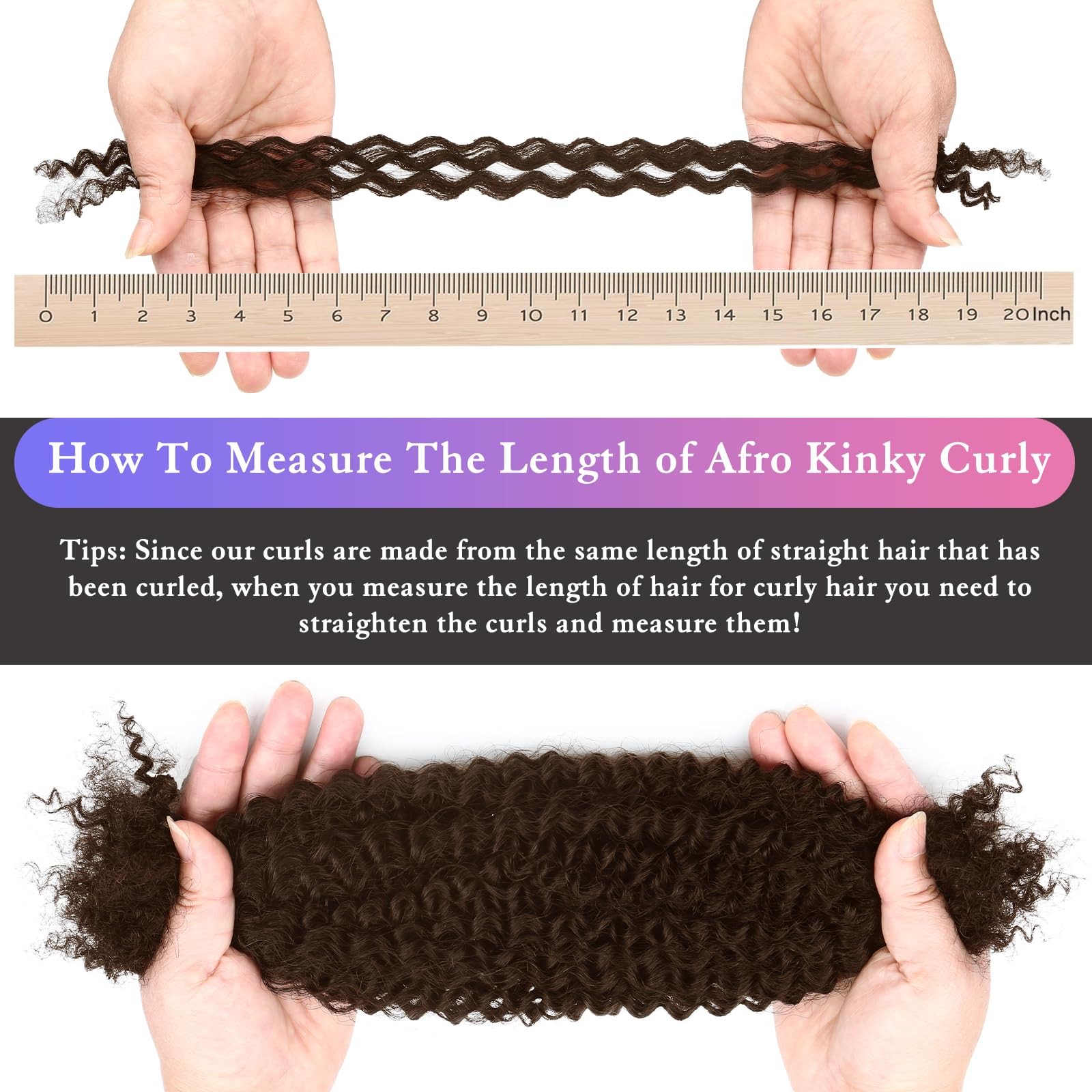 Clong Afro Kinkys Bulk Human Hair For Dreadlocks Extensions Repair Locs Twist