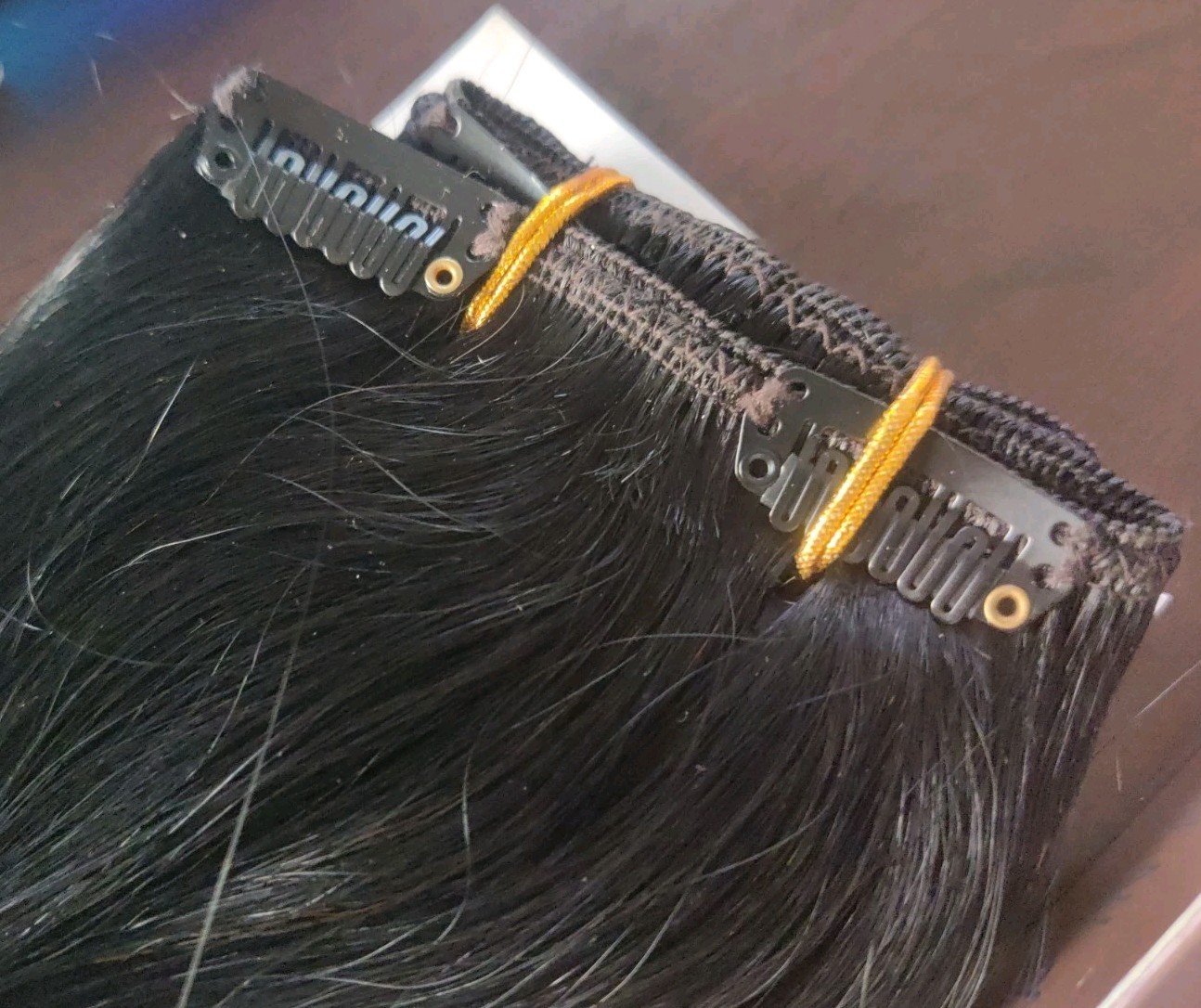 12″ Clip In Human Hair Extensions Suyya 7pcs 70g Black #1