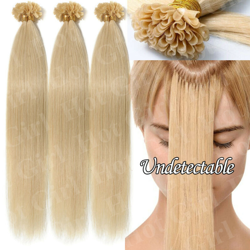 200S Pre Bonded Nail U Tip Real REMY Human Hair Extensions 16-24 Inch THICK USA