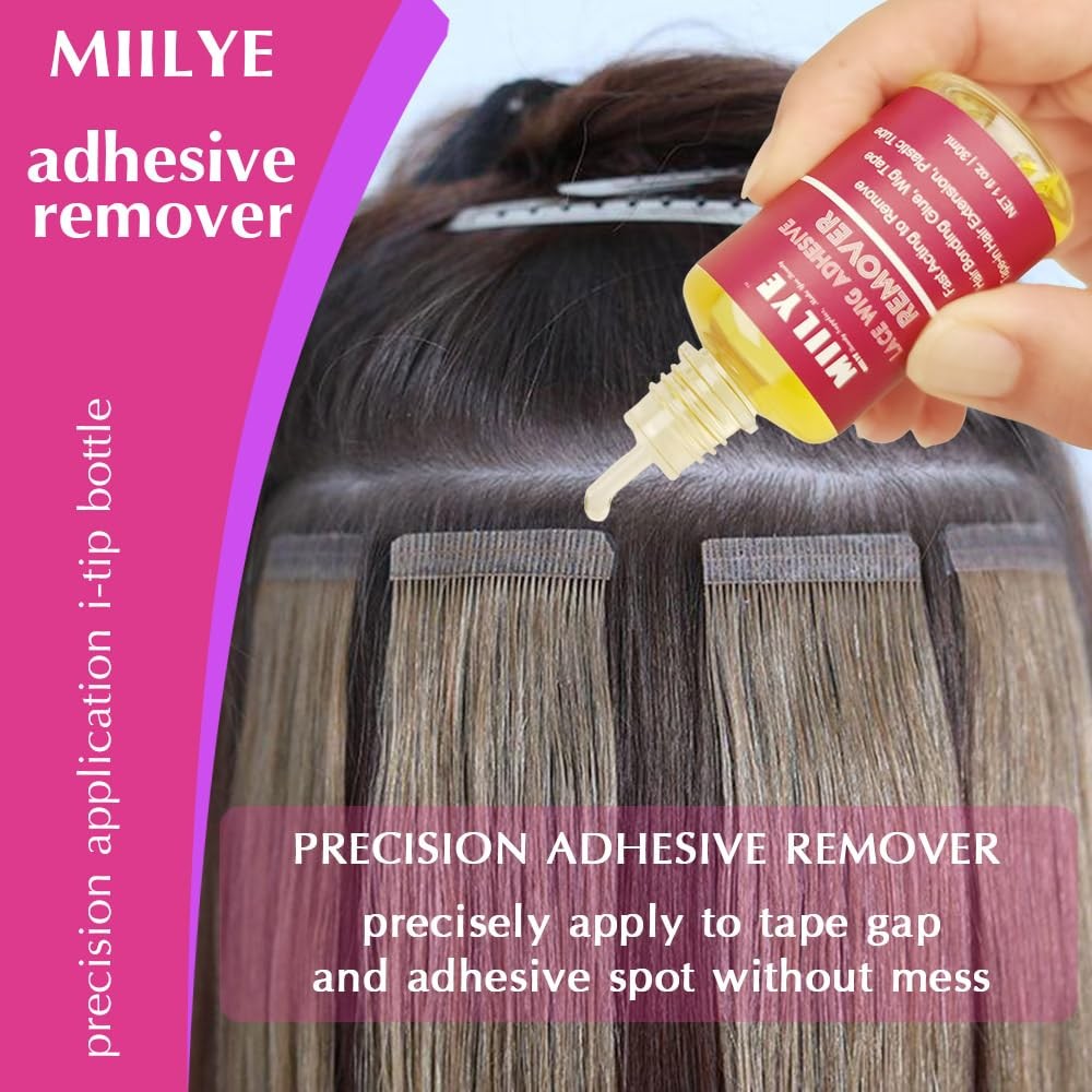 Wig Glue Remover, Hair Extension Adhesive Solvent, 2 Bottles