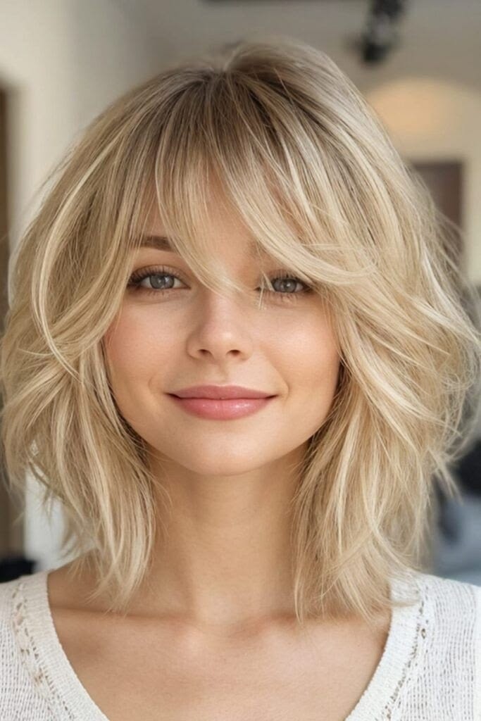 Short Ombre Ash Platinum Blond Bob Wavy Wigs Lace Front 100% Human Hair Wigs