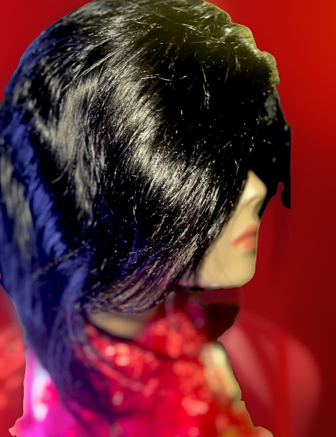 100% 360 HUMAN HAIR LACE FRONT WIG LAYERED | MONO CAP -BLACK NEW MEDICAL WIG
