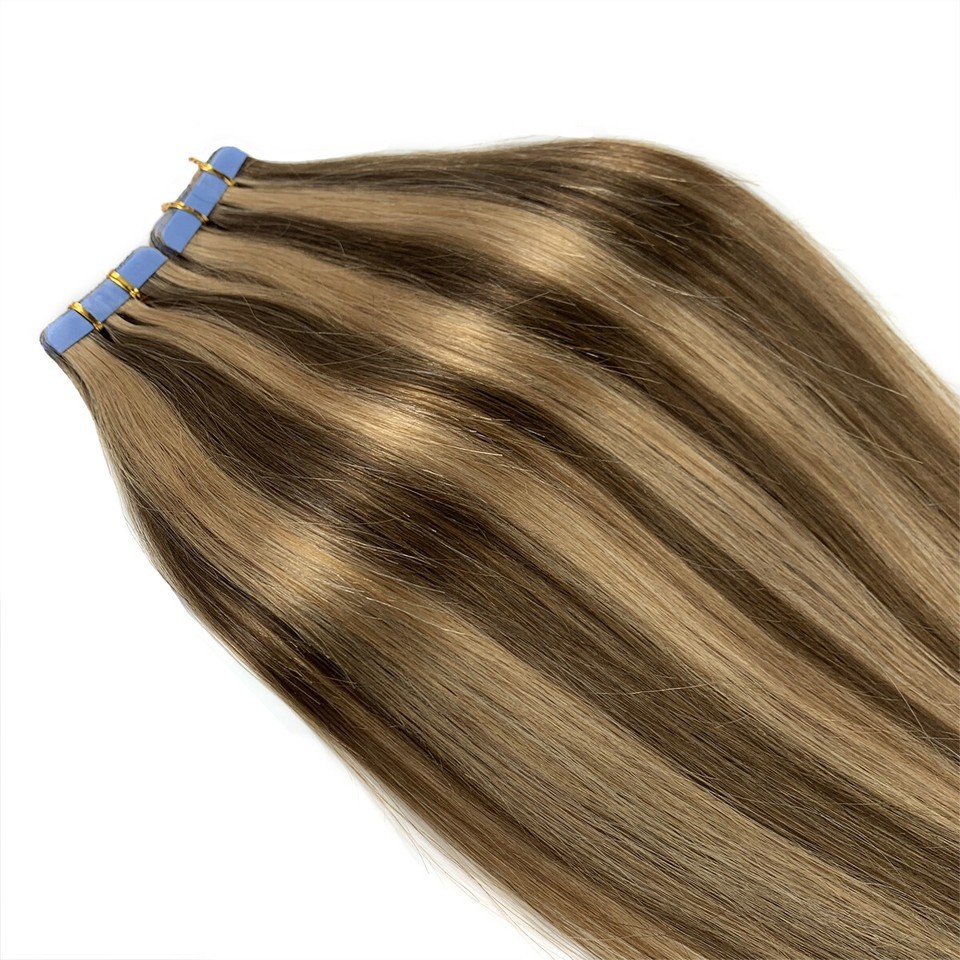 Tape in Remy Human Hair Extensions Invisible Skin Wefts Remy Hair Fashion Colors