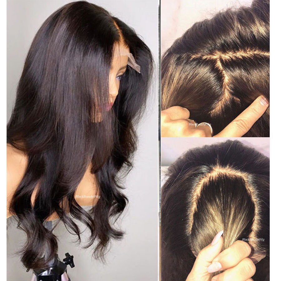 Body Wave Silk Top Full Lace Human Hair Wig Pre Plucked Silk Base Wig Baby Hair