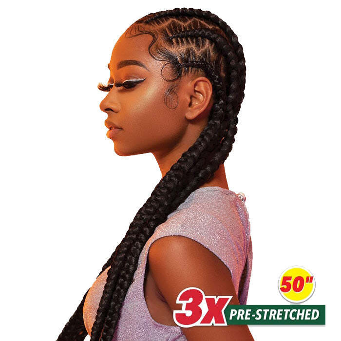 Sensationnel Synthetic African Collection X-Pression 3X Pre-stretched Braid 50″
