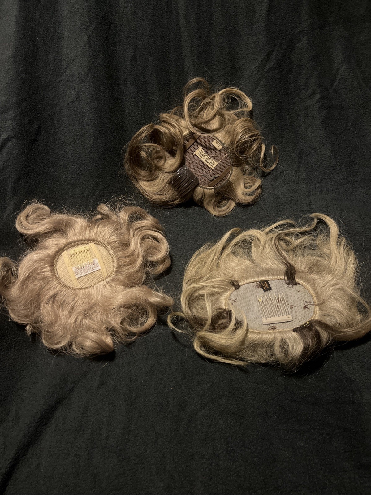 Vintage 50s/60s Tovar-Tresses Wig Box with 3 hairpieces 100% Human / Synthetic