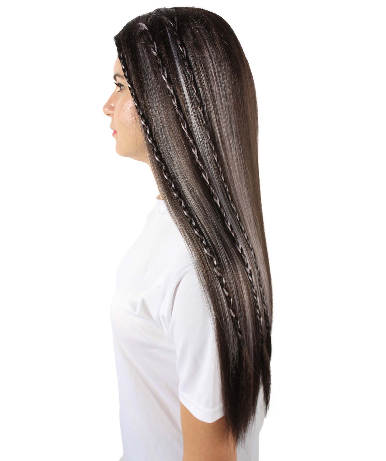 Adult Women Teenage Social Media Sensation Dancer Black and Blonde Braid HW-7038