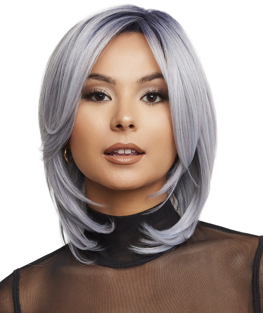 LUXE SLEEK Wig by RENE OF PARIS, ANY COLOR! Heat-Friendly! Mono Prt +Lace Ft NEW