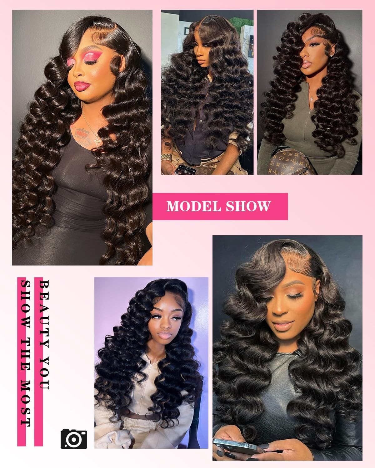 Loose Wave Human Hair Bundles with 5×5 HD Lace Closure, 12A Unprocessed Brazilia