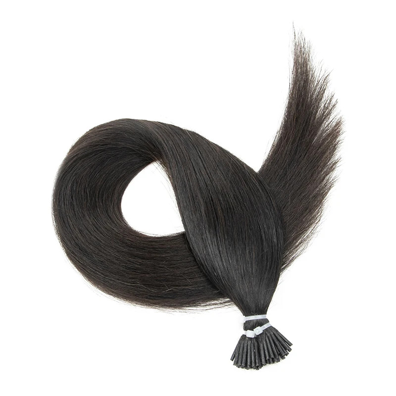 I Tip Hair Extensions Real Human Hair 30g/pack Microlink Capsules 14″