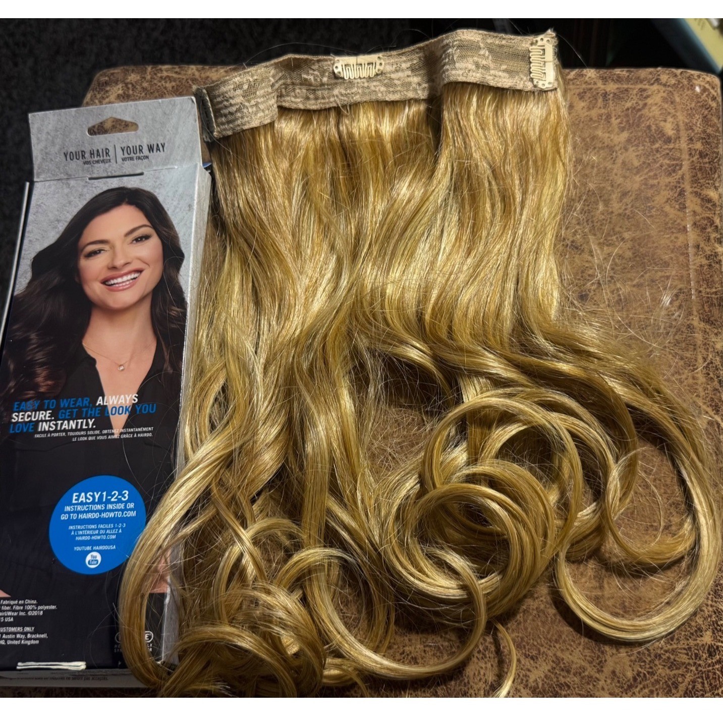 Hairdo 16 inch Clip-In Hair Extension Ginger Blonde R25 Heat Friendly Synthetic