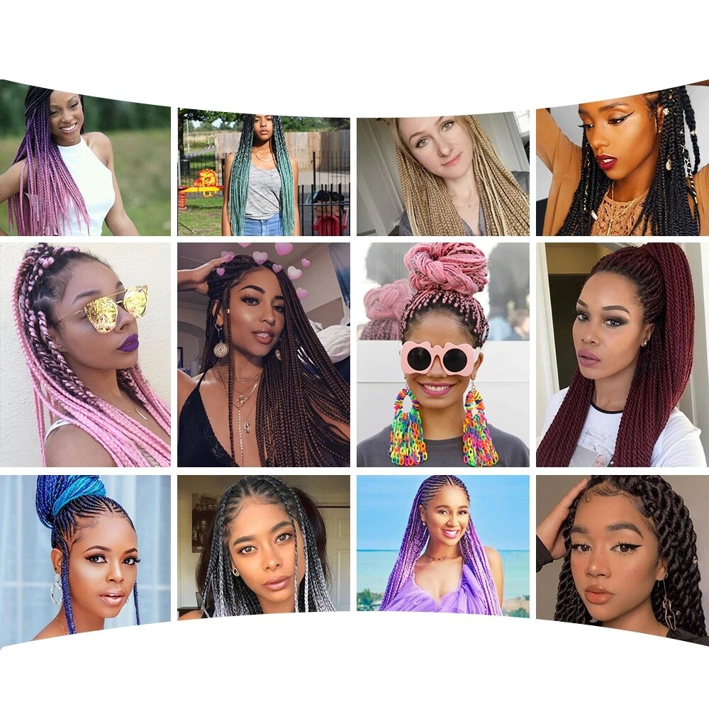 24Inch 100g Braiding Hair Extension Crotchet Braids Synthetic Hair Extenisons