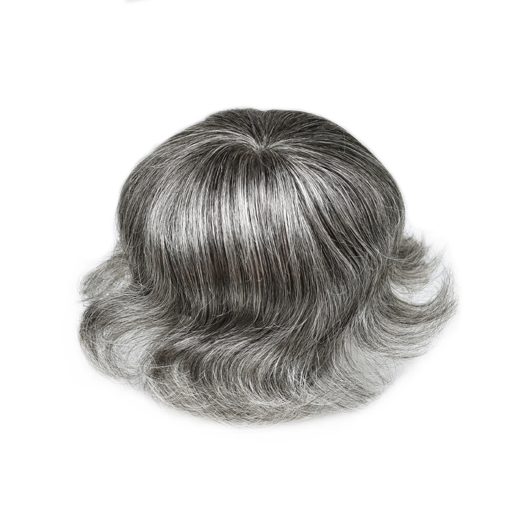 (Custom)Full Swiss Lace MensToupee All Lace Hair Replacement System Hairpiece